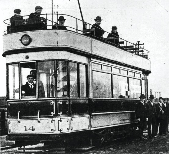 Tyneside Tramways and Tramroads Company tram No 14 1902