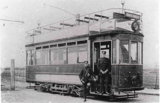Tyneside Tramways and Tramroads Company tram No 16 1910