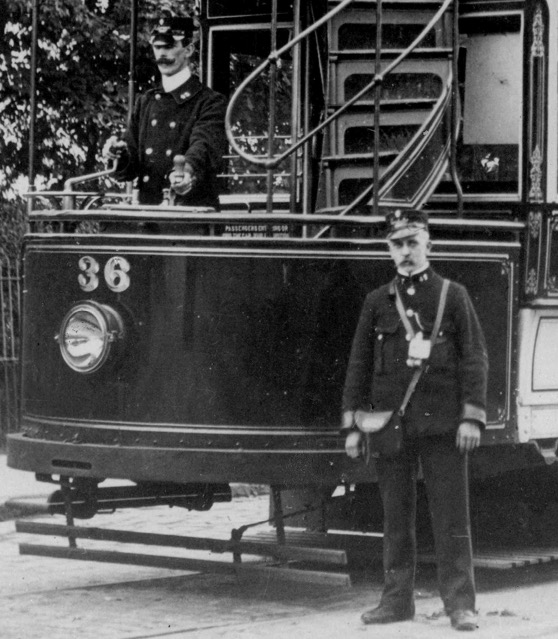 Stockport Corporation Tramways  crew