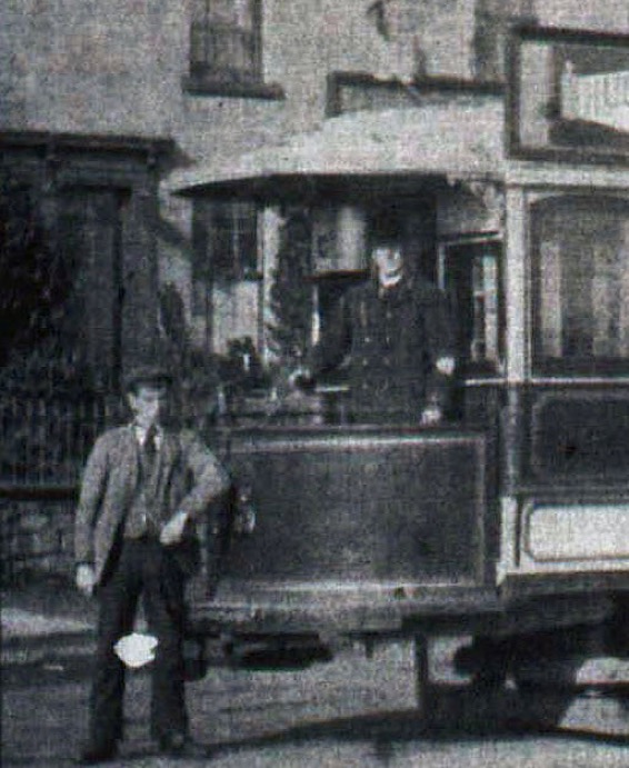 Swansea Tramways Tram No 25 at The Duke, Morriston 1900