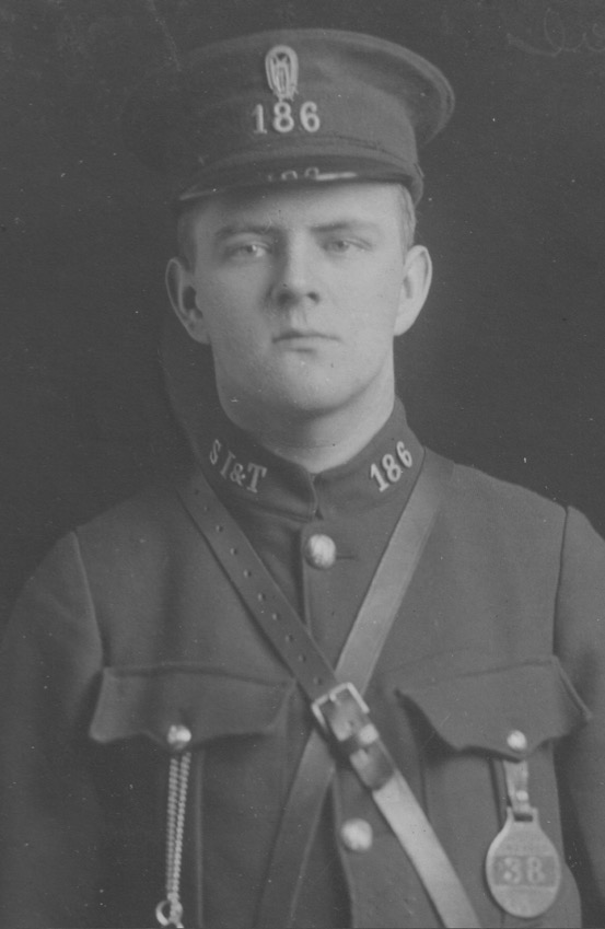 Swansea Improvements and Tramways Company tram conductor 1913