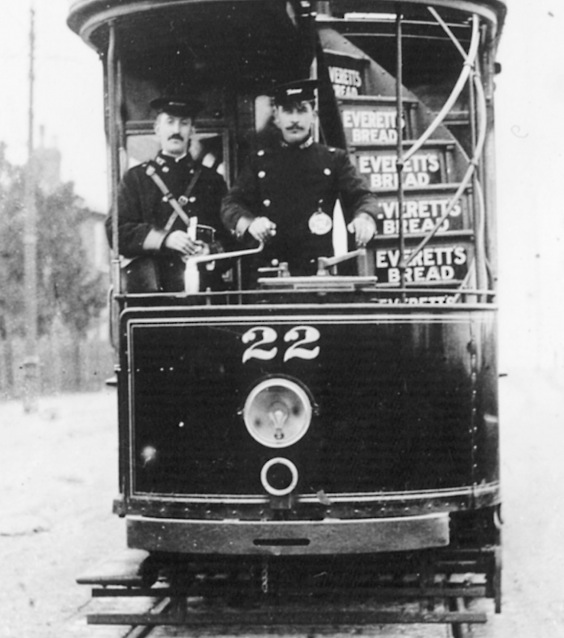 Walthamstow District Tramways Tram No 22 and crew