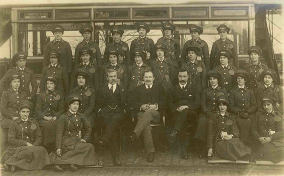 Walthamstow Council Tramways Great War conductresses