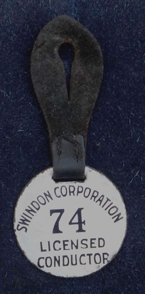 Swindon Corporation Tramways Transport conductor's licence