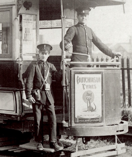 Taunton Electric Tramways conductor and tram driver, Bill Yard