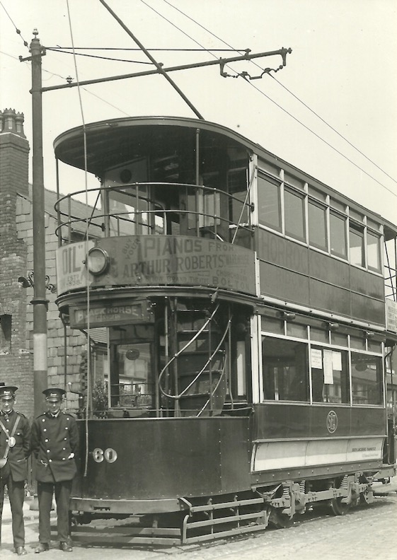 Crew of South Lancashire Tramways tram No 60