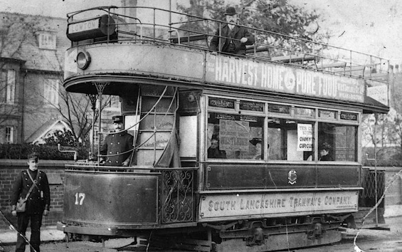 South Lancashire Tramways Tram No 17 Pennington 1902