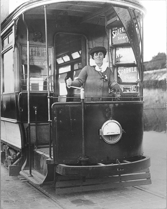 Weston super mare Great War tram driver Beatrice Page 1916