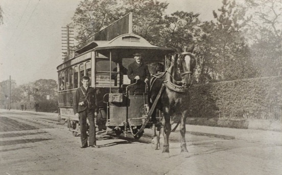 Wirral Tramway Company Tram No 4 circa 1890 in New Chester Road