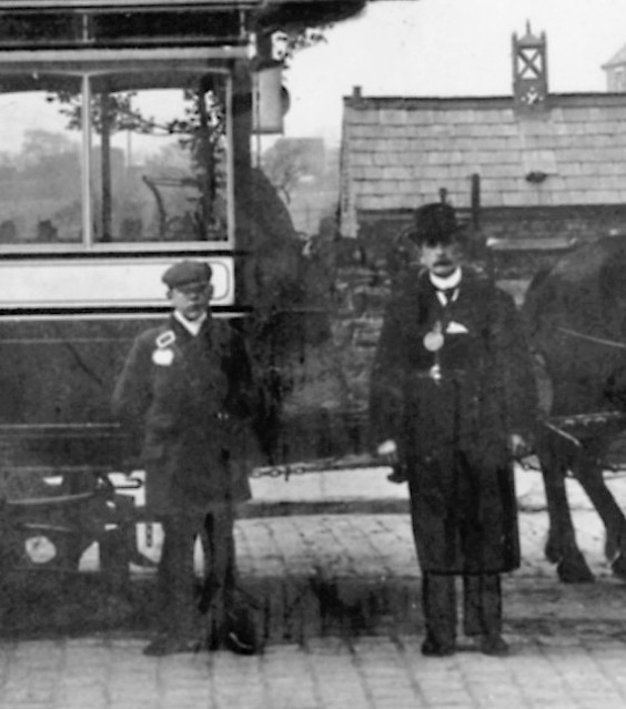 Stockport and Hazel Grove Carriage and Tramway Co driver and conductor
