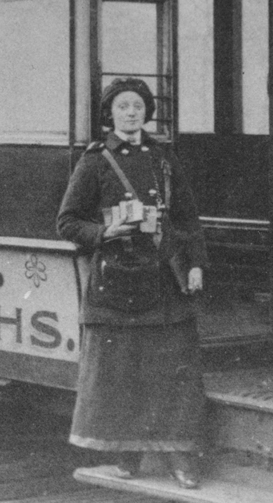 Yorkshire (Woollen District) Electric Tramways tram conductress Great War