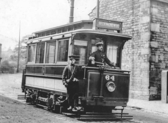 Yorkshire (Woollen District) Electric Tramways tram No 64 at Hightown