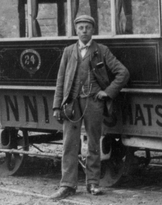 Wolverhampton Tramways Company horse tram conductor