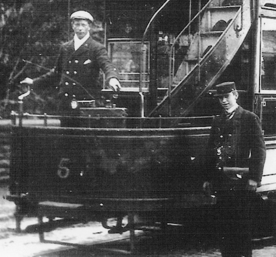 New St Helens and District Tramways Company tram crew