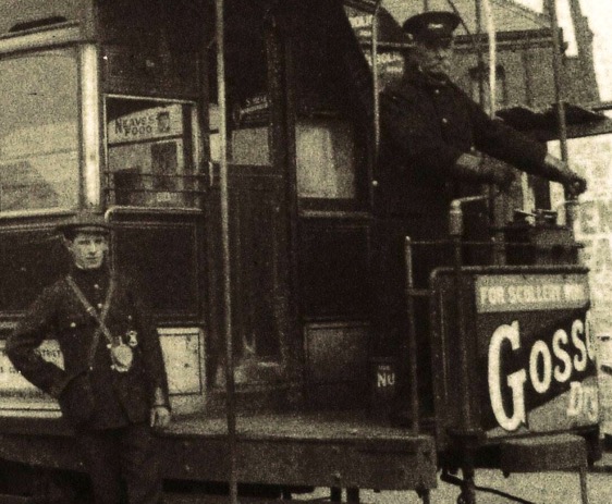New St Helens and District Tramways Company tram conductor and driver