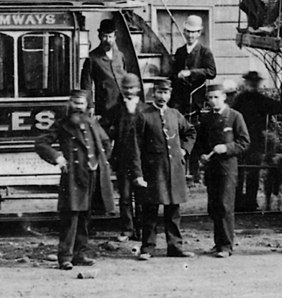 Swansea and Mumbles stam tram inspectors? 1877