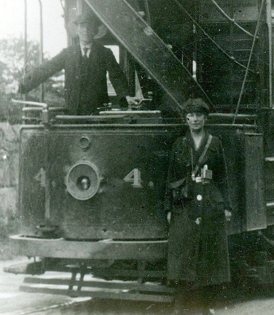 Wrexham District Electric Tramways Jim Newnes and Bessie Jones