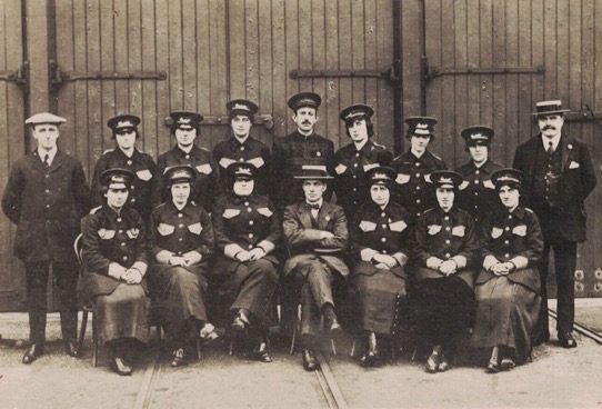 Scarborough Tramways Great War tram conductresses