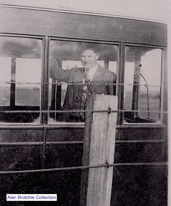 Strabathie Light Railway railcar driver