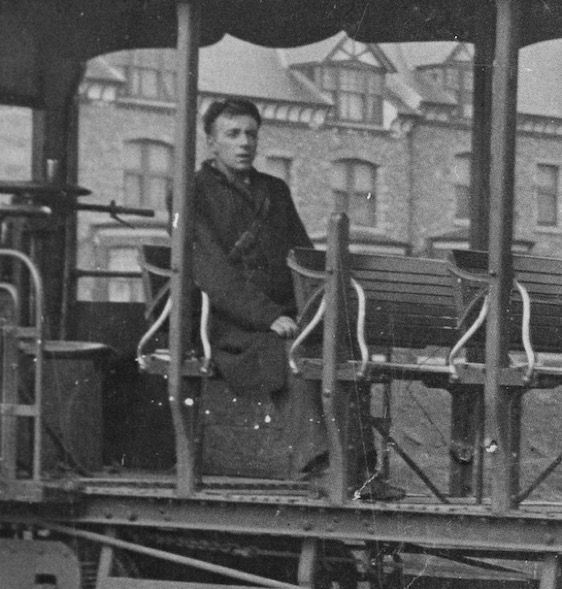 Upper Douglas Tramway cable tram conductor 1903