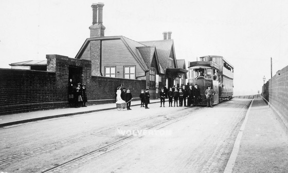 Wolverton Station with Wolverton and Stony Stratford steam tram