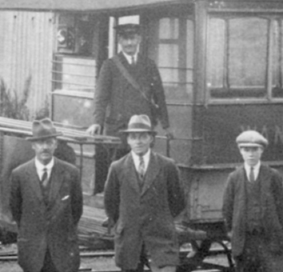 Wanatge Tramway conductor guard 1920s
