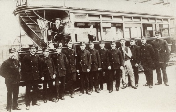 South Staffordshire Tramways staff Handsworth Depot