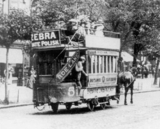 Southport Tramways Company horse tram No 15 in Lord Street