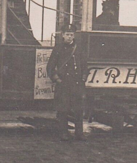 Southport Tramways Company tram conductor