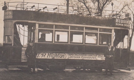 Southport Tramways Company Tram and crew