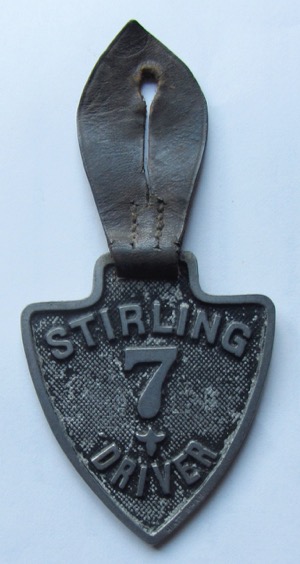 Stirling tram driver's licence James Marshall