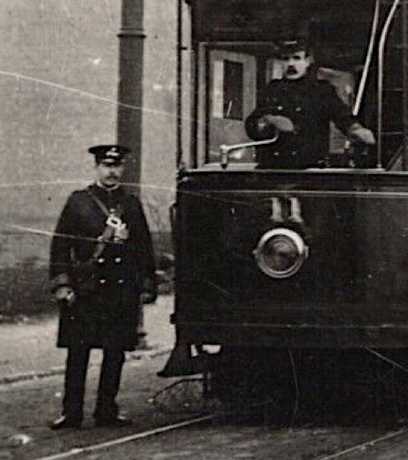 Ashton under Lyne Corporation Tramways conductor and motorman