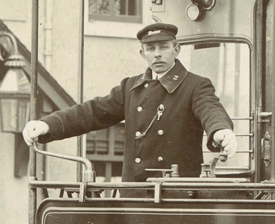 Ayr Corporation Tramways tram driver 1902 1903