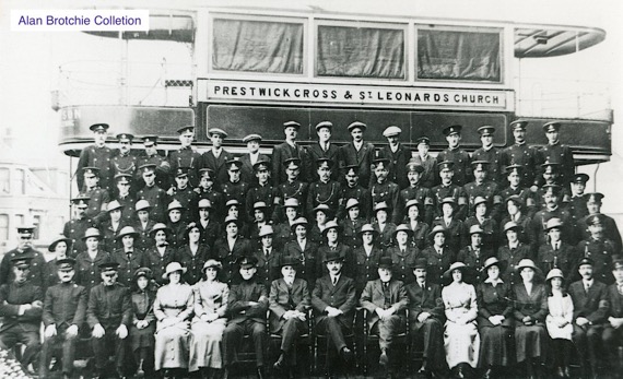 Ayr Corporation Tramways Newton Park Depot 1916