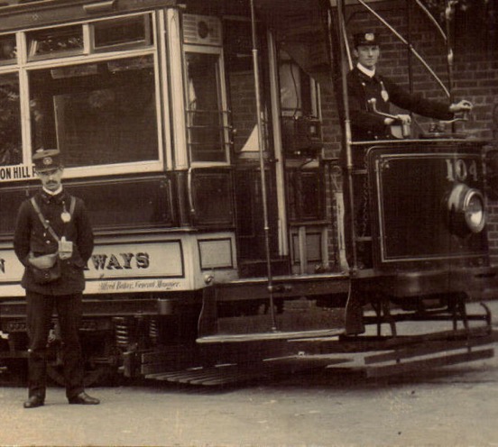 Birmingham Corporation motorman and conductor c1910