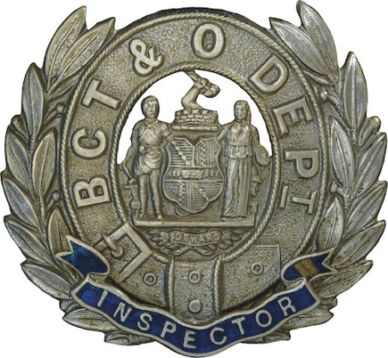 Birmmingham City Tramways and Omnibus Department Inspector's cap badge