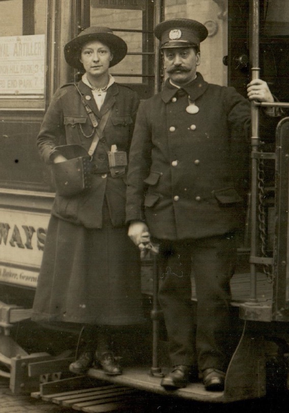 Birmingham Corporation Tramways tram driver James Ashton c1917