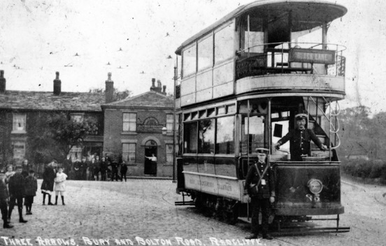 Bury Corporation Tramways Tram No 35 Three Arrows Pub