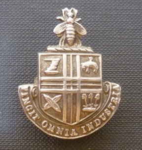 Bury Corporation Tramways epaulette badge, nickel