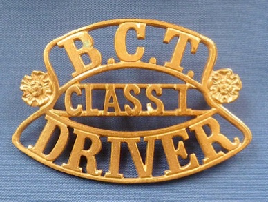 Bradford City Tramways Class 1 driver cap badge