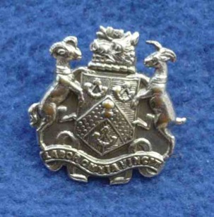Bradford City Tramways chrome collar badge