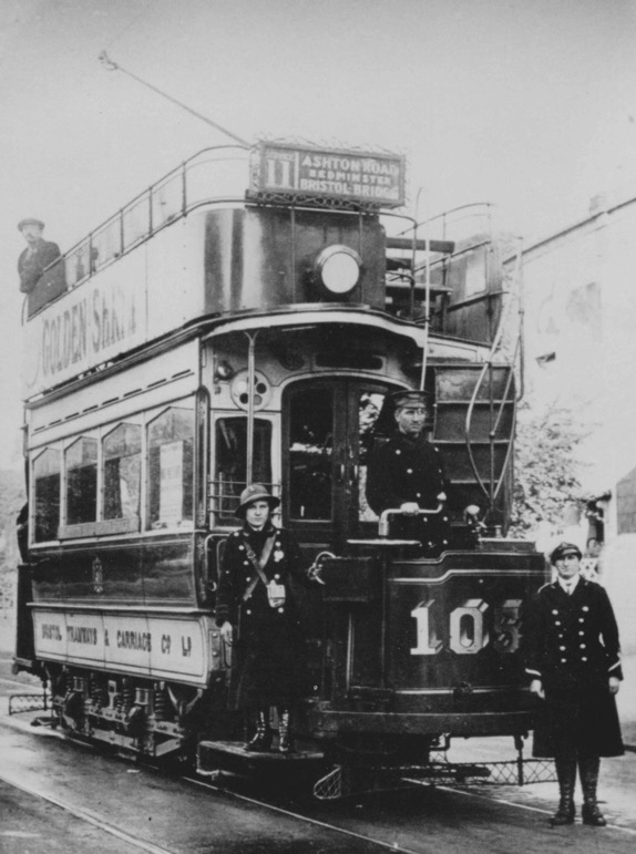 Bristol Tramways Great War tram conductress Tram No 105