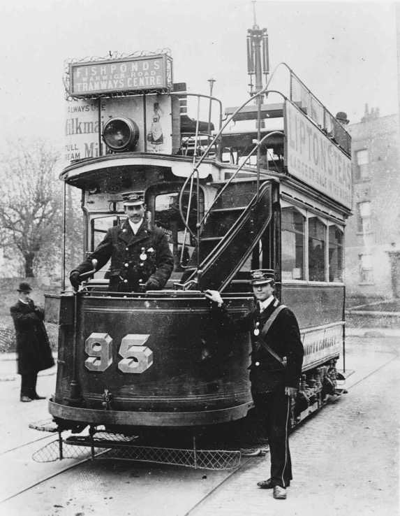 Bristol Tram No 95 and crew