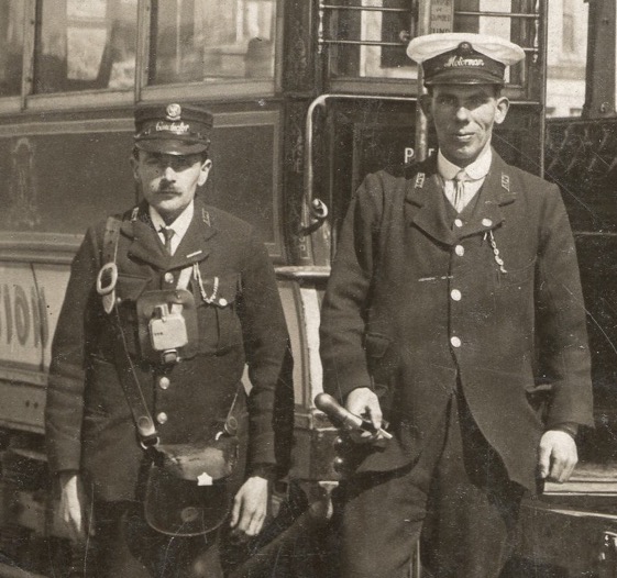 Aberdeen Corporation Tramways conductor and motorman