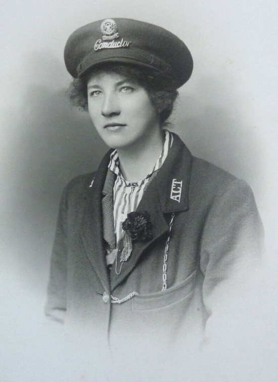 Aberdeen Corporation Tramways Great War tram conductress