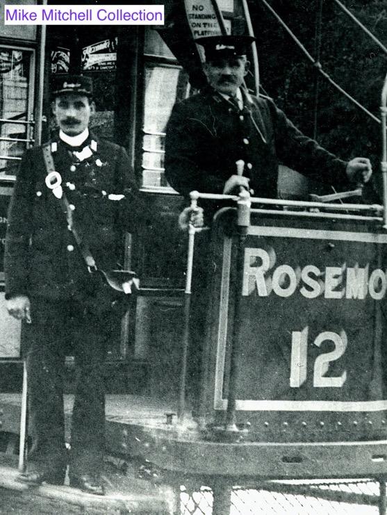 Aberdeen Corporation Tramways crew Tram No 12 1903