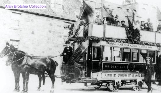 Aberdeen Corporation Tramways horse car 1898