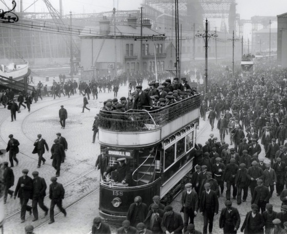 Belfast City Tramways Tram No 158 at the docks