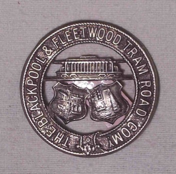 Blackpool and Fleetwood Tram Road Cap badge