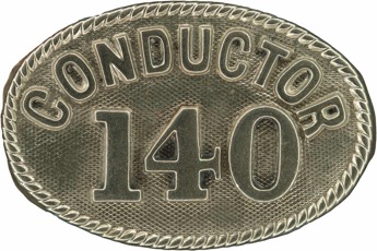 Bath Electric Tramways conductor grade badge
